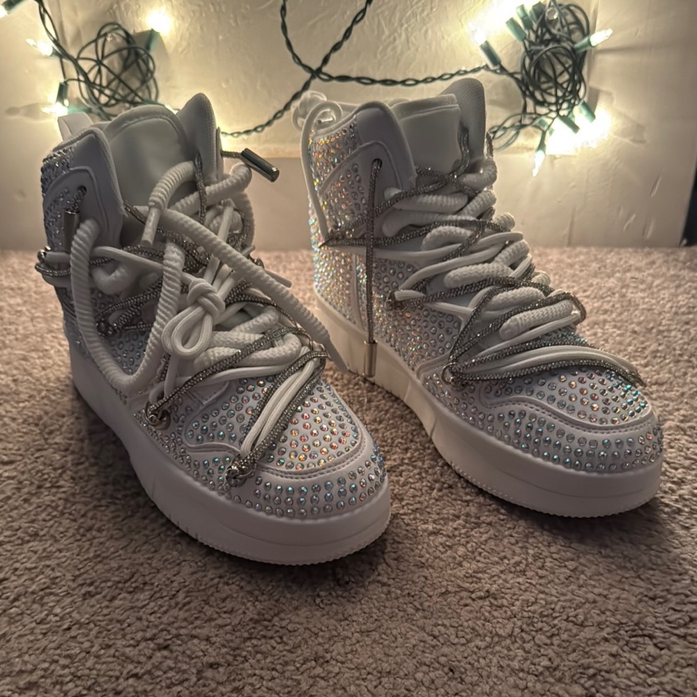 HoneyBush Crystal High Top Sneakers from Callie Lives